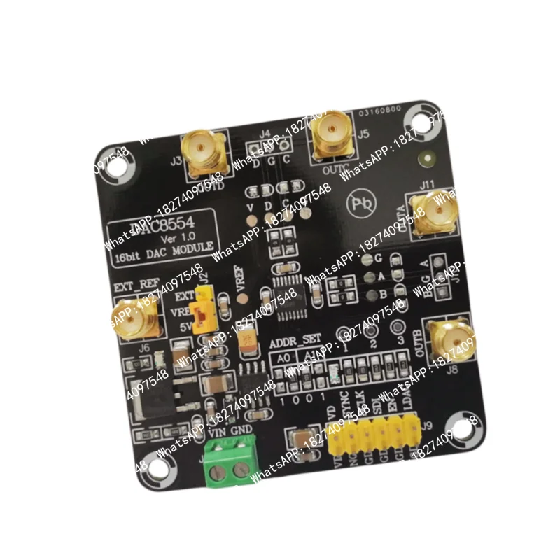 DAC8554 module, 16-bit DAC module, 0-5V 4-channel high-precision digital-to-analog converter, DAC8554IPW