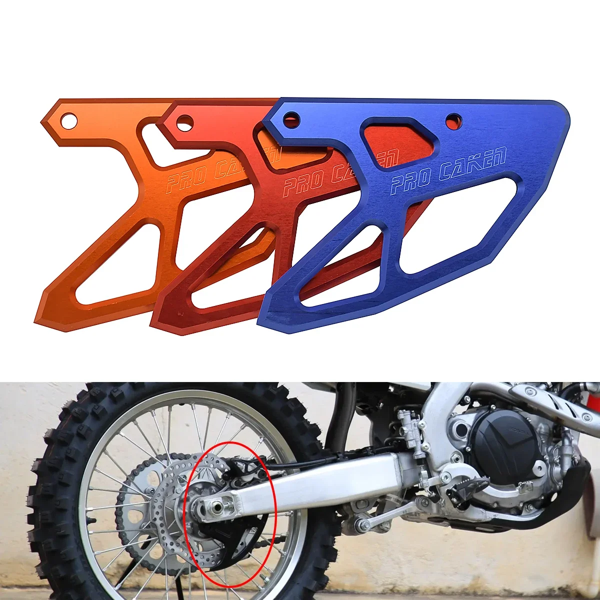 Motorcycle CNC Rear Brake Disc Guard For Honda CRF250R CRF450R CR125R CR250R CRF250X CRF450X CRF250RX CRF450RX CRF450L 2002-2020