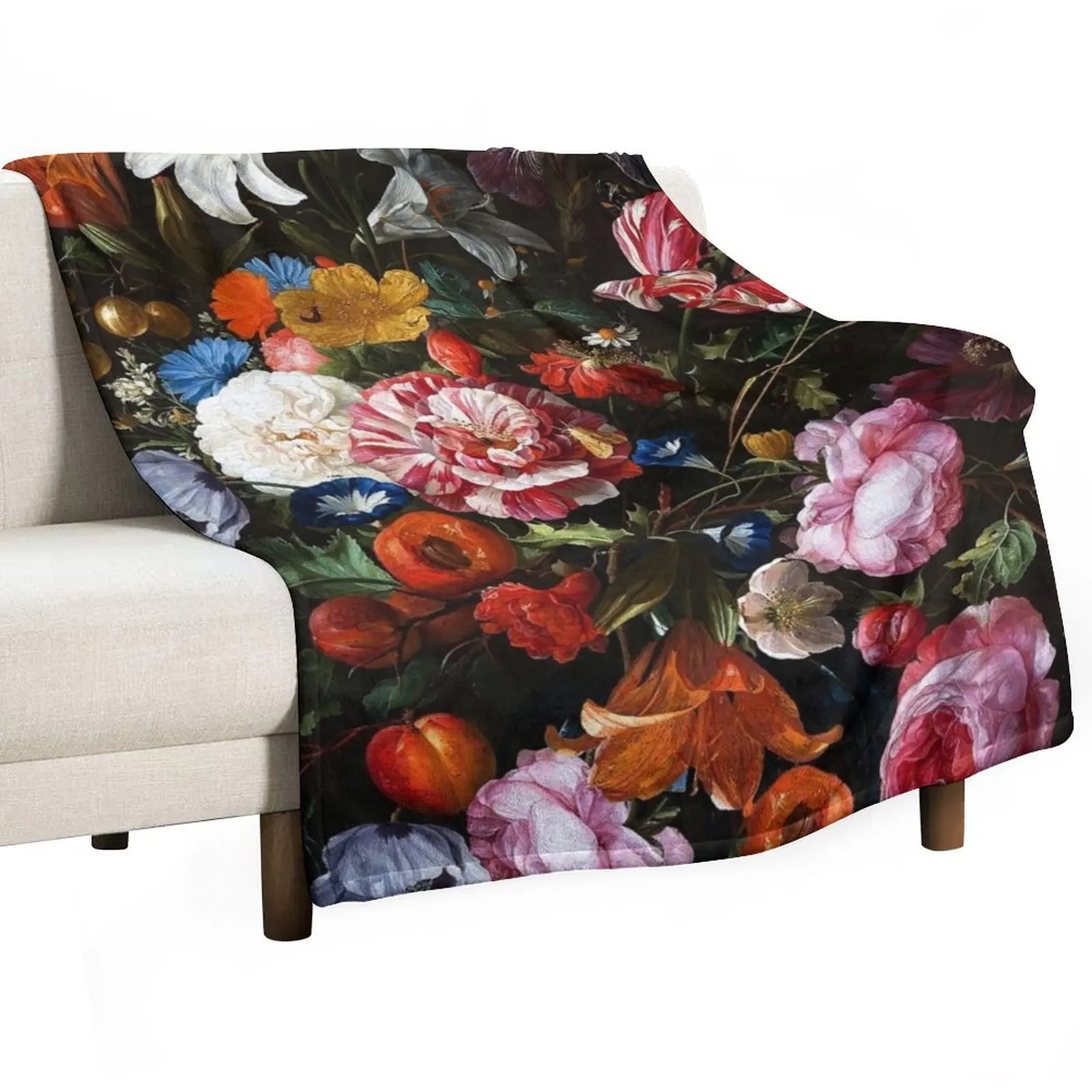 

Dutch Midnight Botanical Night Garden Throw Blanket For Baby Heavy Thermals For Travel Blankets For Bed Blankets