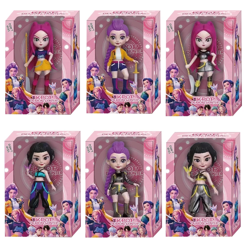 2026NEW Kpop Demon Hunters Figure Model Toy Pvc Cartoon Gaming Peripherals Desk Decoration Collection Figures Model Toy forKid