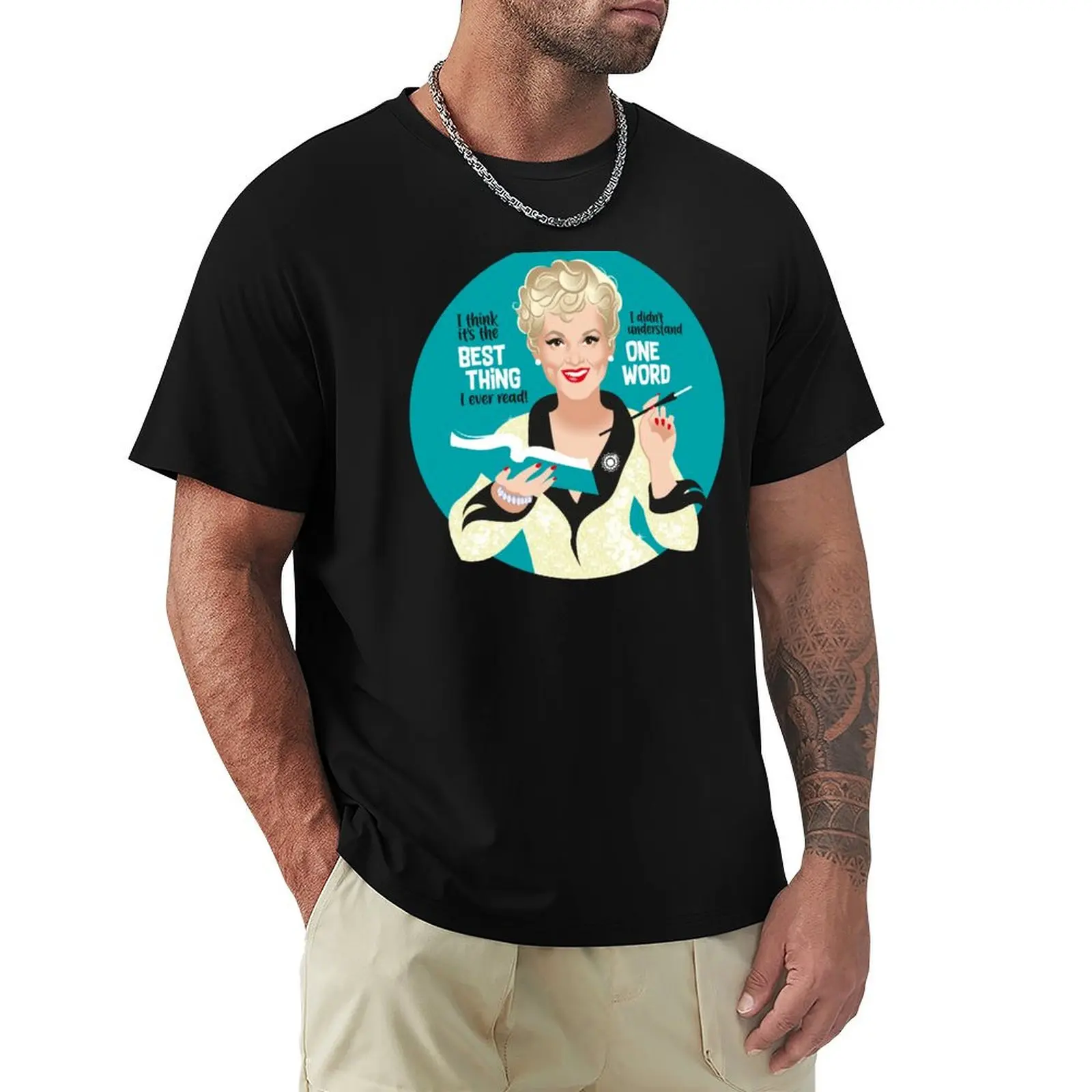 

Judy Holliday T-Shirt new edition summer top blue archive vintage t shirts for men cotton