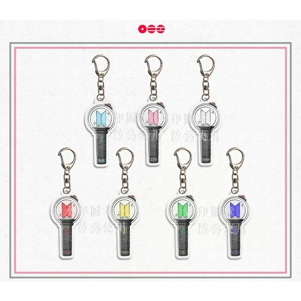 

for keychain Acrylic pendant auxiliary lights for JUNGKOOK V Jhope Jimin Backpack Pendant Periphery Accessories Holiday Gift