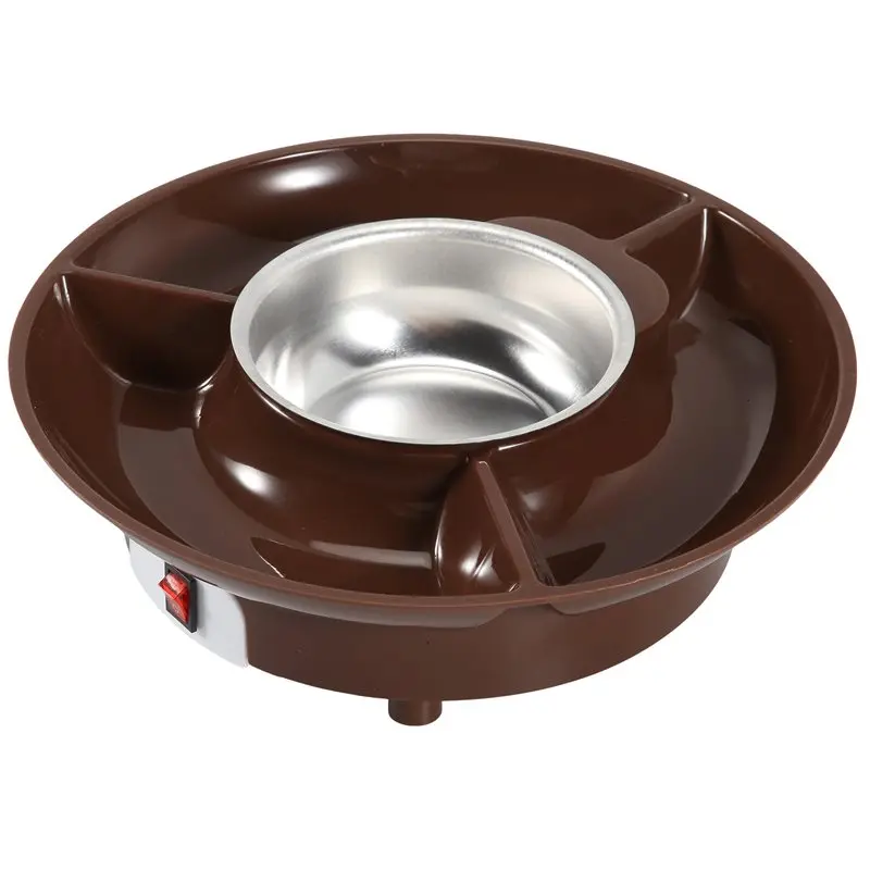 10Oz Electric Chocolate Melting Pot MINI Cute Fondue Fountain Warmer Machine For Milk Chocolates Cheese Butter UK Plug-A77G