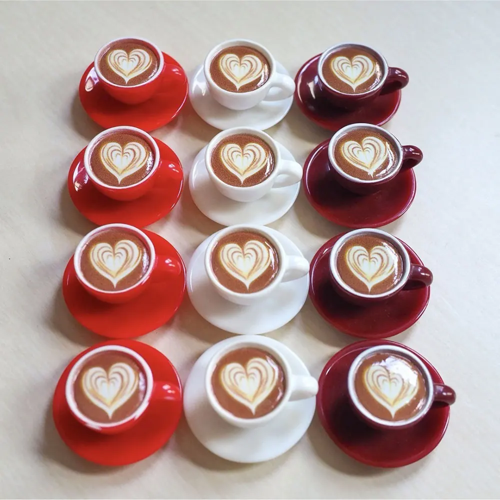 

6/12PCS Coffee Cups Set Miniature Dinnerware Fairy Garden for Home Micro Landscape Craft DIY Ornament