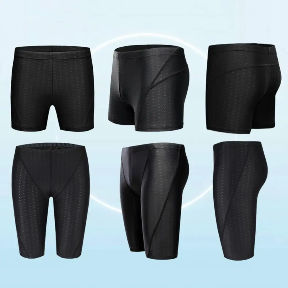 

3d Swimming Shorts Lotus Leaf Water Repellent Swim Trunks Quick Dry Waterproof Men's Swimming Shorts with High for Mid