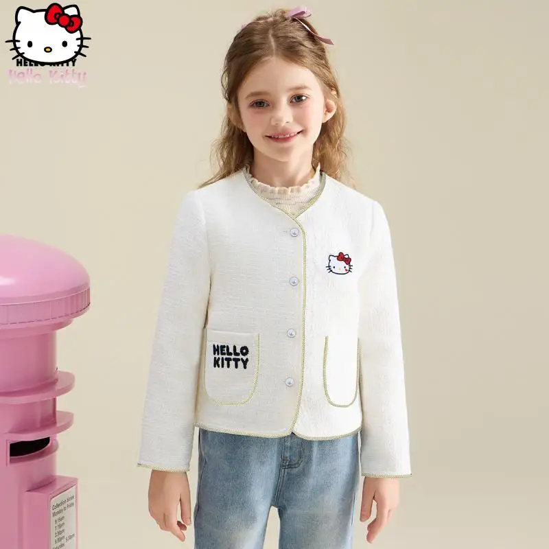 

Cinnamoroll, маленькая ароматическая куртка для девочек, аниме, мультфильм, весна-осень, новинка, кавайная, повседневная, темпераментная, модная, приятная для кожи, милая