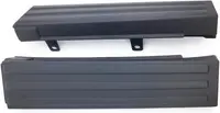 Par de cubiertas de moldura de puerta trasera flexible negra derecha + izquierda para F-150 09-14