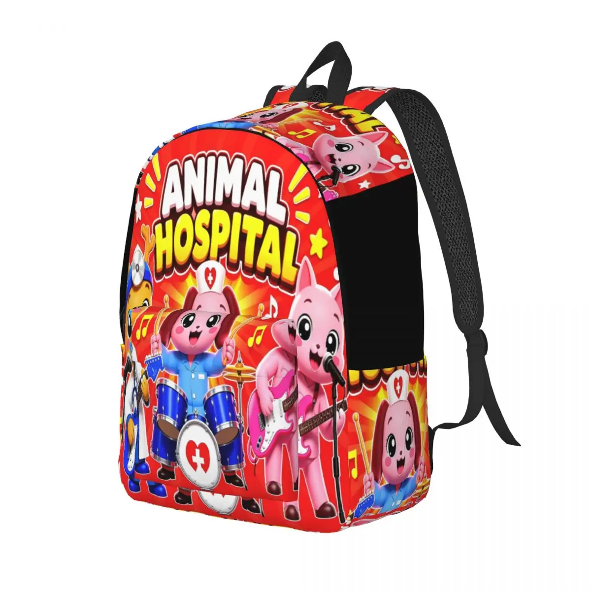Horror Game Animals Hospitals Backpack for Boy Girl Student School Bookbag Canvas Daypack Preschool Kindergarten Bag Outdoor