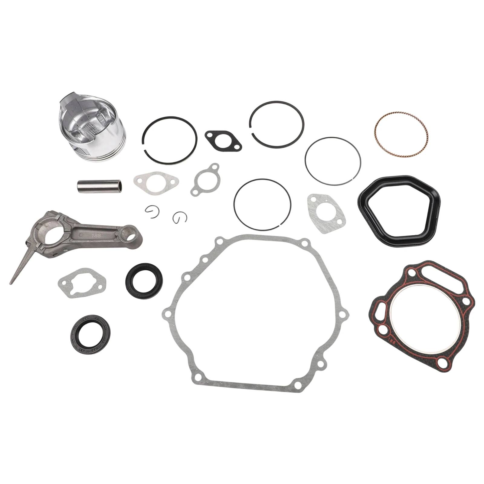 For Piston Engine Rebuild Kit With Connecting Rod For Ring Gasket Seal For Honda For GX390 13HP Lawn Mo/wer Generator Motor Part