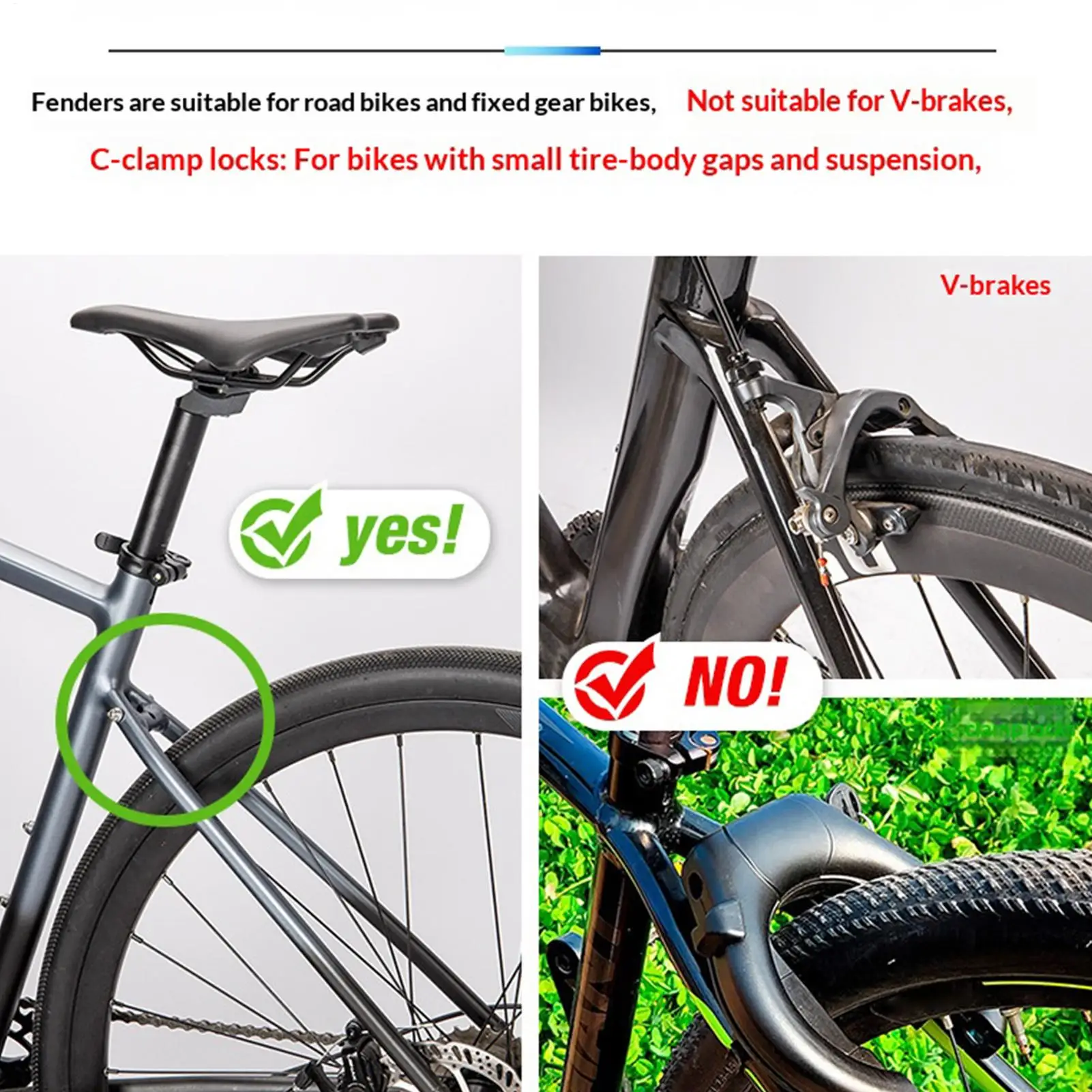 واقيات الطين للدراجة قابلة للتعديل سريعة الإصدار واقيات الطين للدراجة على الطرق الجبلية وركوب الدراجات الترفيهية