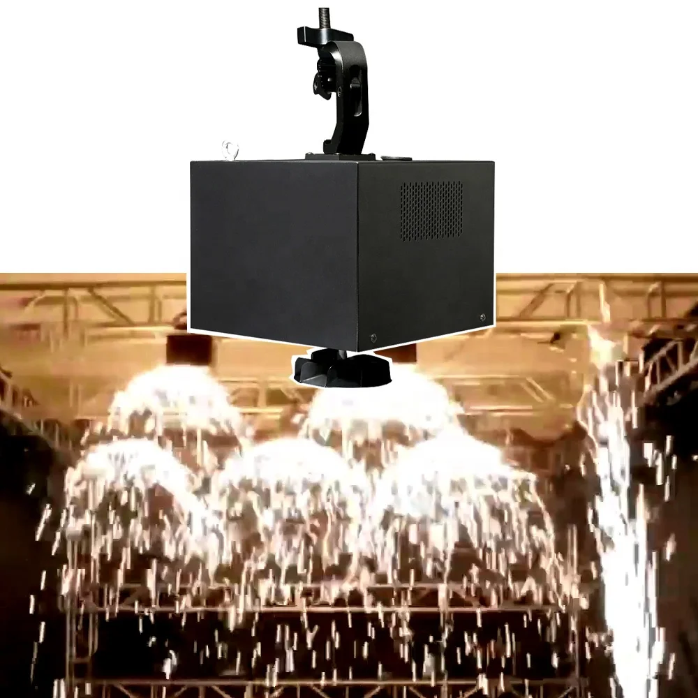 400W Hanging Cold Spark Fountain Machine Upside Down Mini Sparkler Electronic Waterfall Firework For Wedding Party DJ Event
