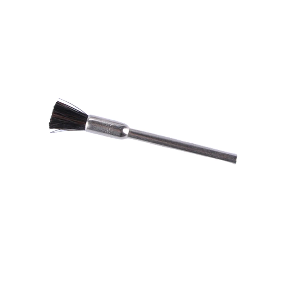 10pcs Nylon Wire Brushes with 3mm Shank for Polishing and Removing Rust Layers and Burrs on For Wood and Metal Materials