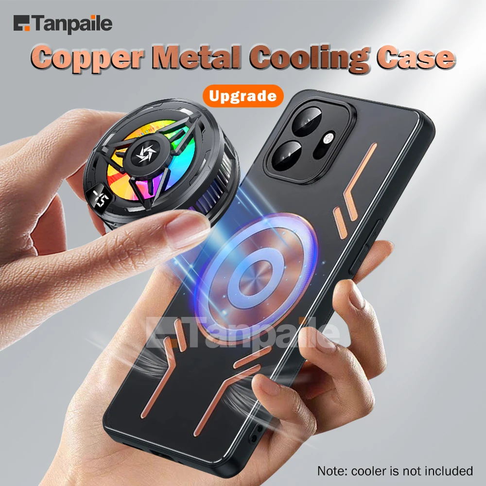 

Metal Case For OnePlus 15T 15 15R 13 13R 13T/13S 12 12R 11 11R 10 Pro 10T Copper Metal Cooling Case Shockproof Phone Cover
