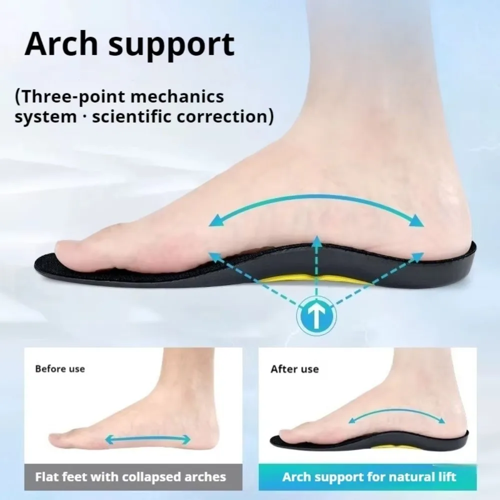 Shock Absorbing Arch Support Orthotic Insole Comfortable Deodorizing Orthopedic Shoes Insoles Shock Absorbing Sports Insoles
