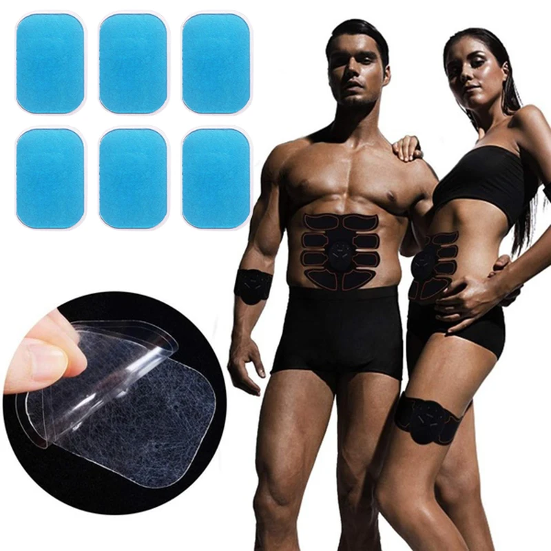 6/12/18PCS Replacement Gel Pads For EMS Trainer Abdominal Muscle Stimulator Exerciser Replacement Massage Gel Patch