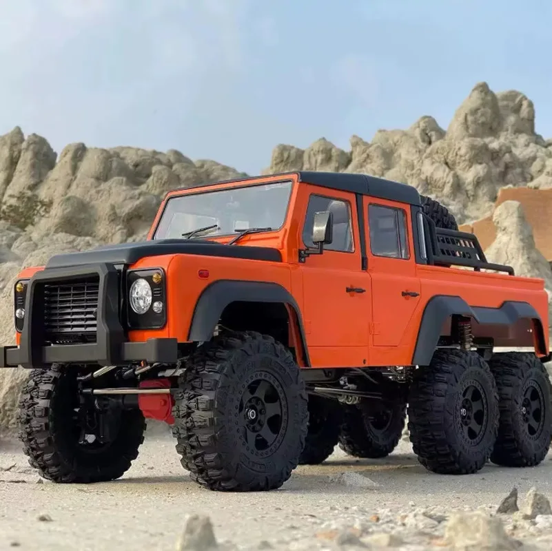 New Axx6 Rc Car 1 10 Scale 6 Wheel Drive High Low Speed Differential Lock Defender Off Road Climbing Remote Control Adult Gift