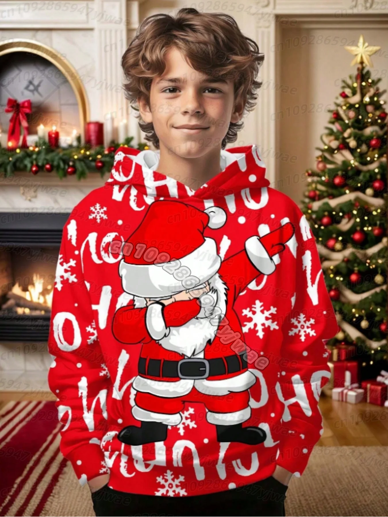 26 Winter BOYS Cosplay Merry Christmas Adult Kids Hoodies Unisex Sport Men Women Santa Claus Cosplay KIDS HOODI