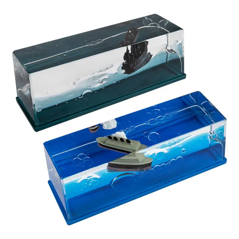 العائمة زجاجة سعيدة سفينة سياحية تيتانيك كروز السفينة السائل السائل قارب الساعة الرملية زخرفة هدية عيد ميلاد الانجراف السفينة في زجاجة #6