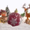 60cm Outdoor Christmas Inflatable Decorated Ball PVC Giant Big Large Balls Xmas Tree Decorations Toy Ball Without Light Ornament 3 60cm Outdoor Christmas Inflatable Decorated Ball PVC Giant Big Large Balls Xmas Tree Decorations Toy Ball Without Light Ornament 3