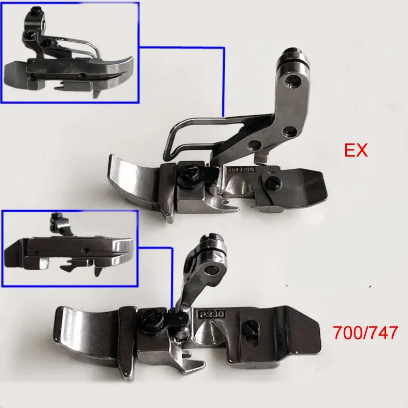 Welting Presser Foot Piping Foot Cording Foot for Industrial 4/5 Thread Overlock Sewing Machine 700/747/798/900/800/EX Series