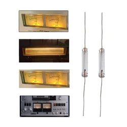 10 New Axial Lamp Original Incandescent Bulbs 8V100mA With Lead Fit VU Meters Reel-to-reel Tape Recorders And Other Vintage Gear