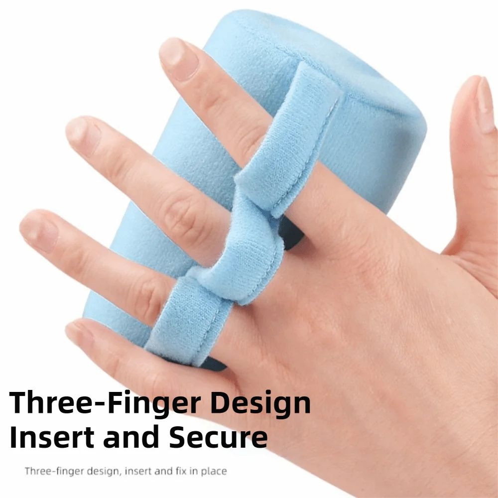 Soft Finger Gripper Portable Non-Slip Finger Separator Three Finger Loops Breathable Finger Strength Trainer