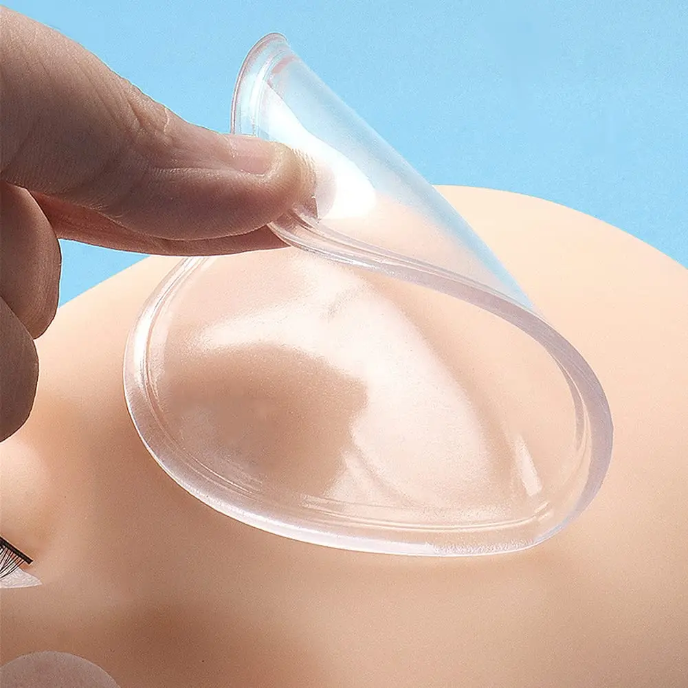 Almohadillas de extensión de pestañas profesionales, soporte redondo de silicona para injerto de pestañas postizas, paleta, almohadilla para la frente, herramienta de belleza, 2 uds.