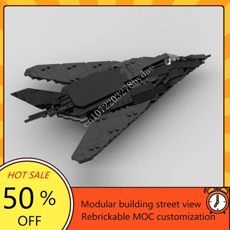 429PCS MOC Custom Puzzles 1:72 Scale F-117 Nighthawk Plane Model DIY Assembled  Aircraft Creative Children BirthdayToy Xmas Gift