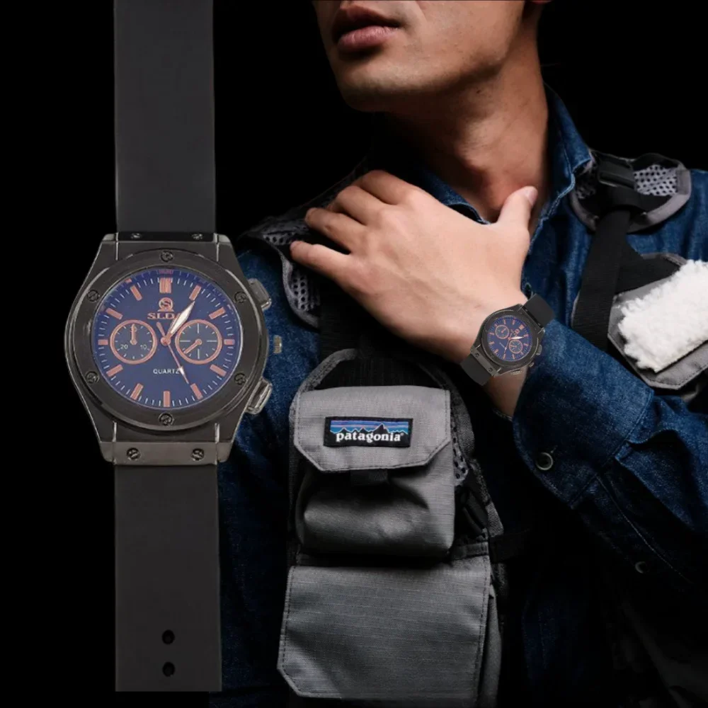 New Men Quartz Watch Fashion Simple Business Belt Retro Watch for Men Watch Student Wristwatch Sports