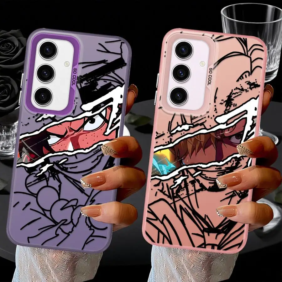 Phone Cover Case for Samsung Galaxy A14 A56 A16 A34 A23 A71 A17 A52 A72 A25 A73 A32 A36 A54 A12 A13 Japan One Pieces Art Line