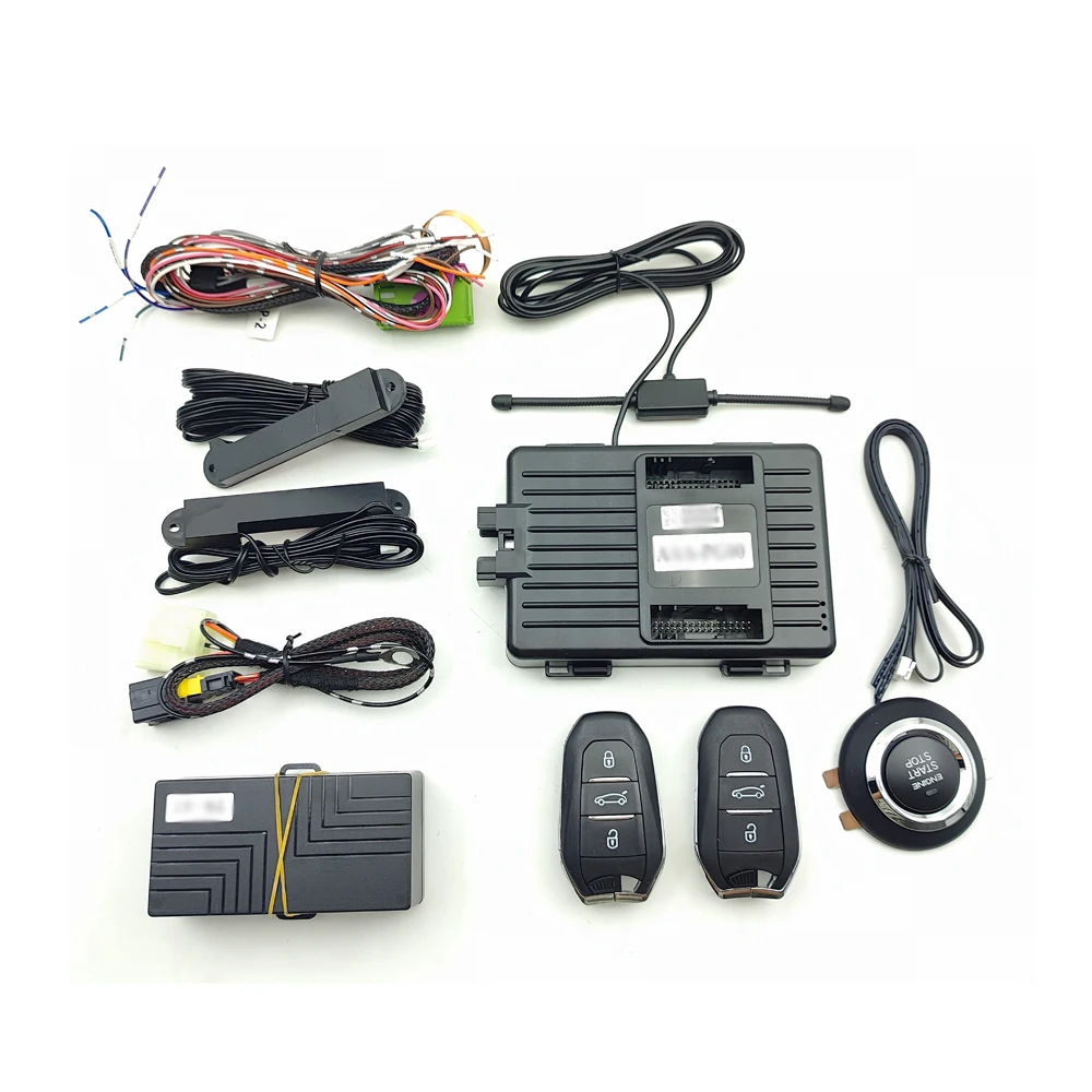 

Бесключевой запуск для Peugeot 3008 года 2013-2015 PKE Keyless GO, пульт дистанционного запуска, управление через приложение, Bluetooth, автомобильные аксессуары