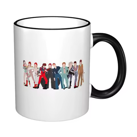 David Bowie Outfits Mug Funny Ceramic Coffee Cups Tea Mugs Milk Cup Drinkware Gift for Friends