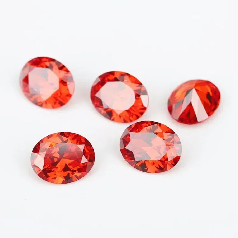 Size 2x3mm~13x18mm Oval Shape 5A CZ Stone Synthetic Gems Color Cubic Zirconia Loose Zircon For Jewelry Making