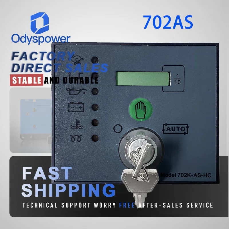 Compatible DSE702AS 702MS Key Manua Auto Start Control Panel Diesel Generator Controller Replace DSE 702AS 702MS