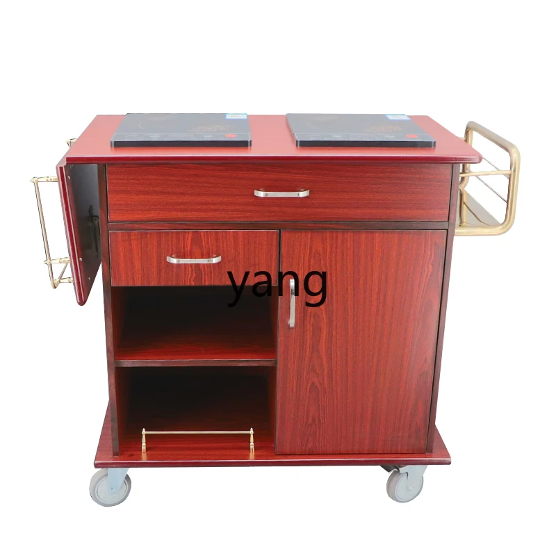 LH hotel wood surface induction cooker double stove heating insulation cooking box dining car outdoor stall snacks