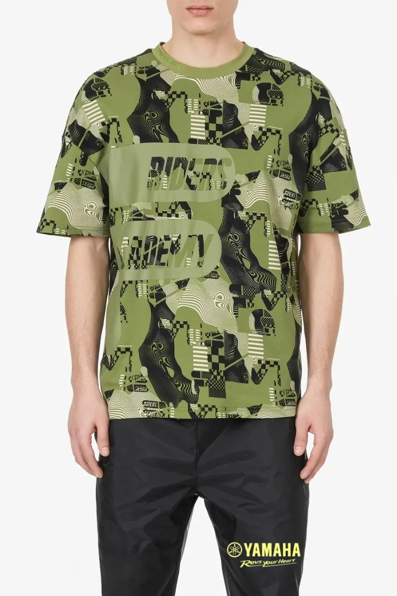 

Летний комплект 2026 Yamaha: модный камуфляжный костюм с коротким рукавом для мужчин и женщин, для отдыха и езды на мотоцикле