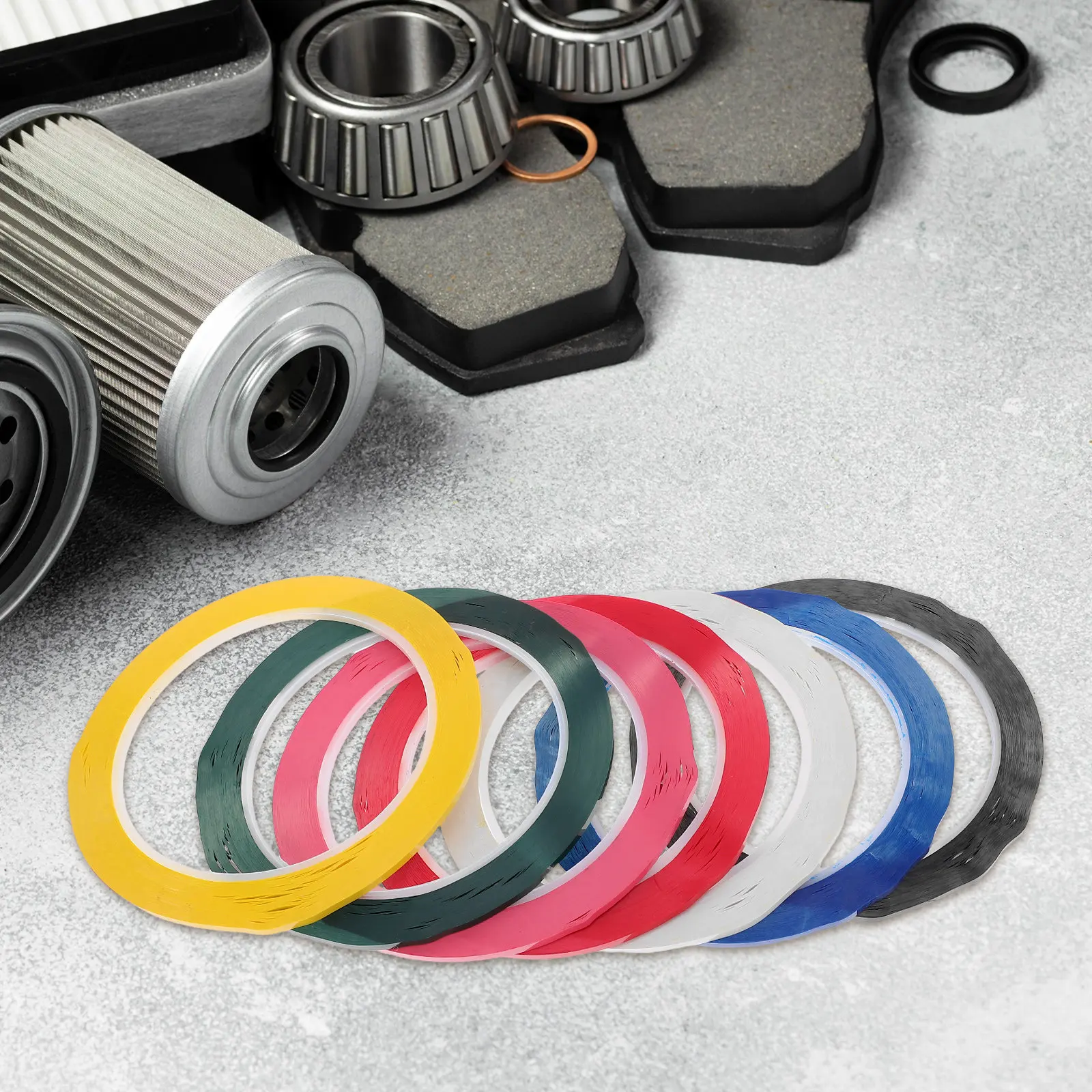 Heat Resistant Masking Tape 7 Rolls High Temperature Insulation Colored Marking Tape for Crafts Classroom
