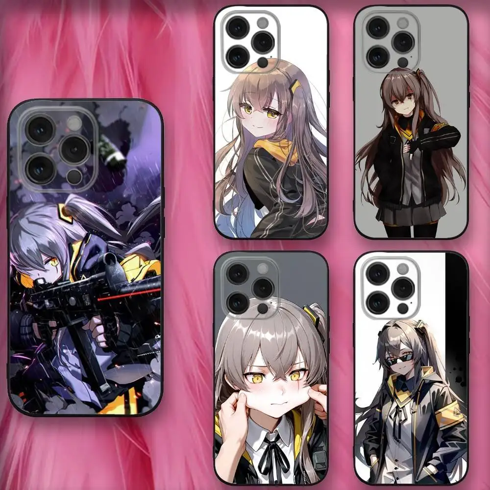 

G-Girls F-Frontlines U-Ump45 Phone Case For iPhone 16,se4,15,14,13,12,11,Pro,X,XS,Max,XR,Plus,Mini Soft Black Cover