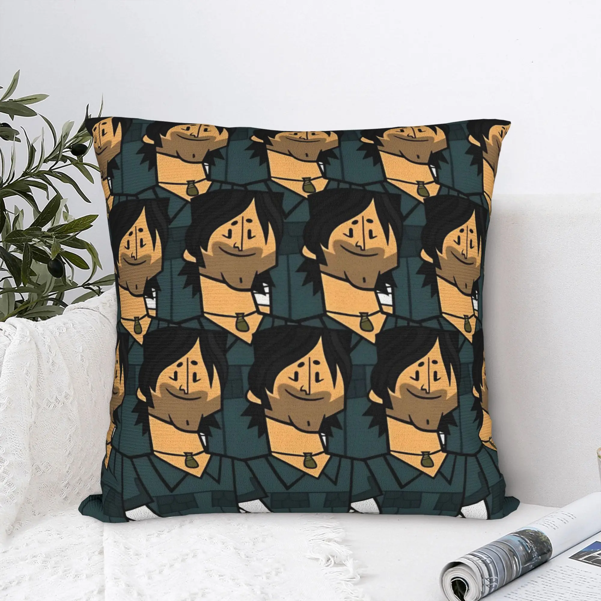 Totals Dramas Chris McLean Square Pillow Case  Cushion Cover Funny Polyester Decorative Throw Pillow Case Cover for Sofa 40x40cm