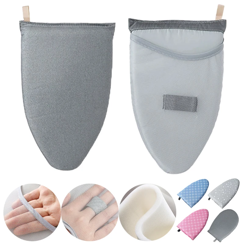 

Handheld Ironing Board Mitt Combo Heat Resistant Pad Glove for Clothes Steamers Scorch Proof Portable Home Travel Essential