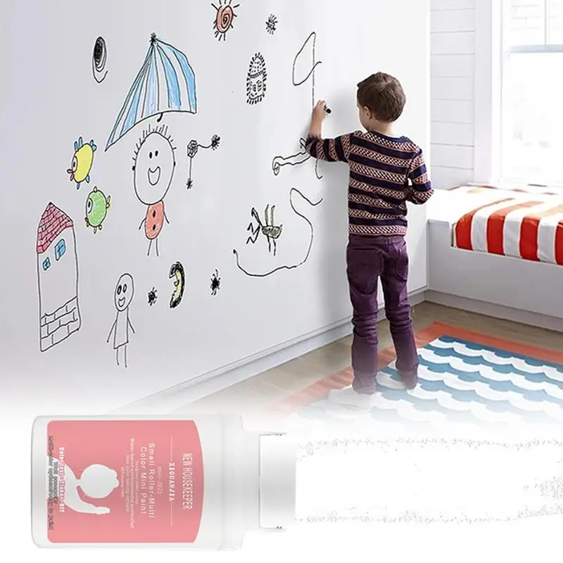 Danos Wall Repair Brush com pequeno rolo, Latex Paint, Home Repairing Tool, Presente para amigos