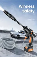 100BAR 30000mAh Wireless High Pressure Electric Car Washer Gun Multi function Nozzle Protable Cleaner Foam Car Wash Garden Spray
