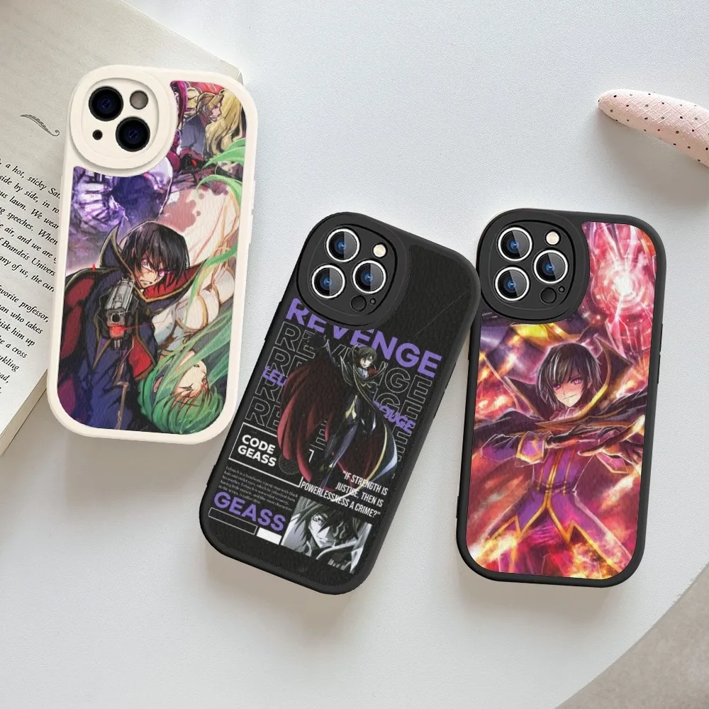 Code Geass Anime Phone Case Hard Leather For iPhone 14 13 12 Mini 11 14 Pro Max Xs X Xr 7 8 Plus Fundas