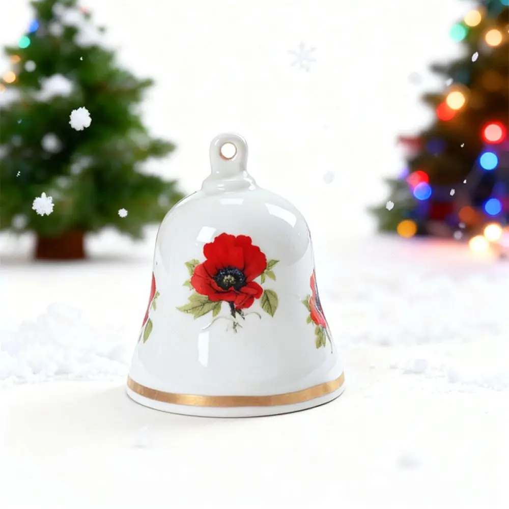 Bone China Christmas Hanging Ornament Ceramic Pendant Tree Decor Holiday Festive Gift For Winter Home Decoration