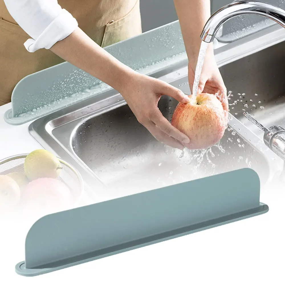 New Silicone Sink Baffle Splash Guard with Suction Cup Pool To Protect Clothes From Splashing Water Baffle