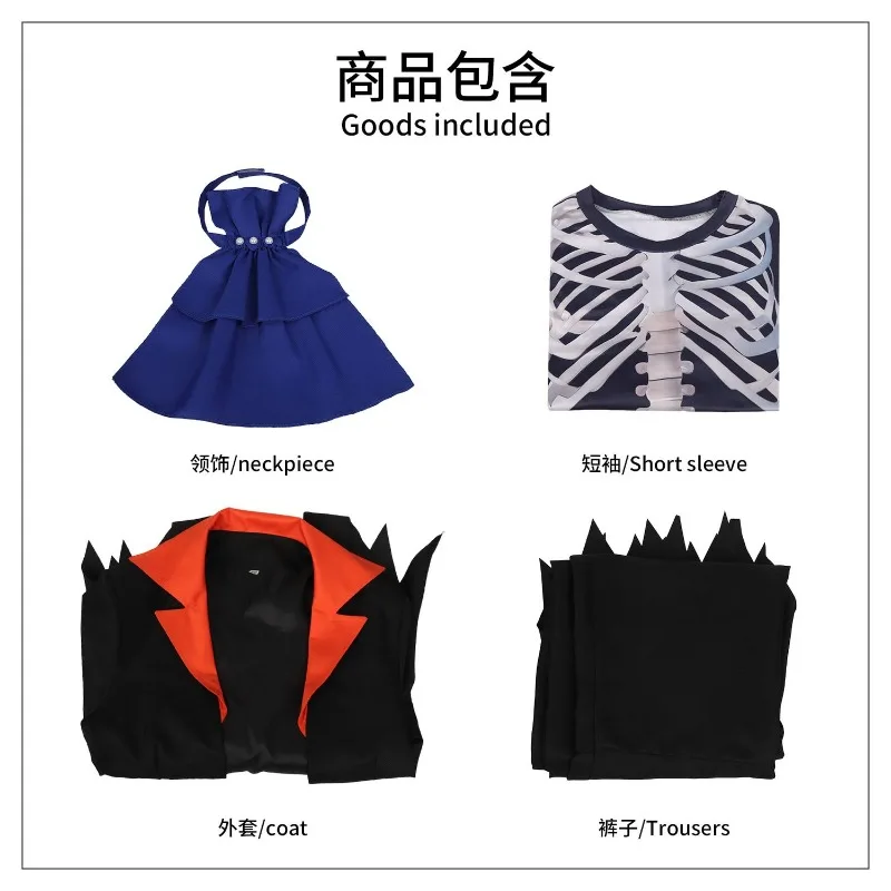 حار أنيمي قطعة واحدة بروك تأثيري حلي النساء الرجال هالوين كرنفال موحدة بلايز السراويل قبعة مجموعة كاملة فستان هدية عيد ميلاد #6