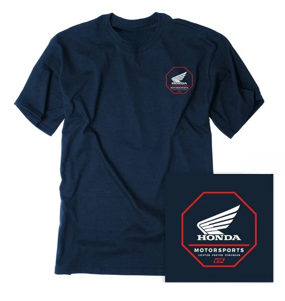 

Мужская и женская хлопковая футболка Honda в спортивном стиле, летняя повседневная одежда, лето 2025 г.
