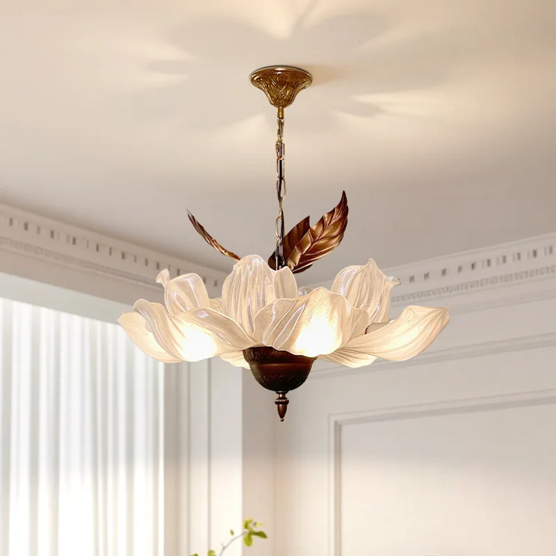 Italy Vintage Acrylic LED Pendant Lamp Bedroom Restaurant Living Room Kitchen Hotel High-end Chandelier Home Light Decor Fixture