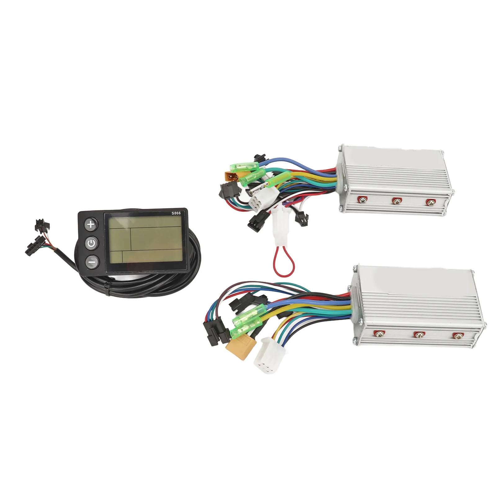 24V 36V 48V 500W 25A Electric Bicycle Controller Kit Dual Drive Speed Control with Clear LCD Screen