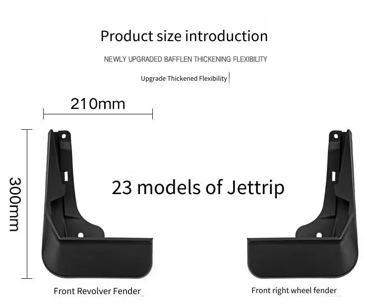 اللوحات الطينية لـ Jetour Traveler 2023 2024 واقيات الرذاذ واقيات الطين الأمامية والخلفية ملحقات السيارة #6